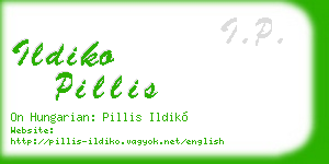 ildiko pillis business card